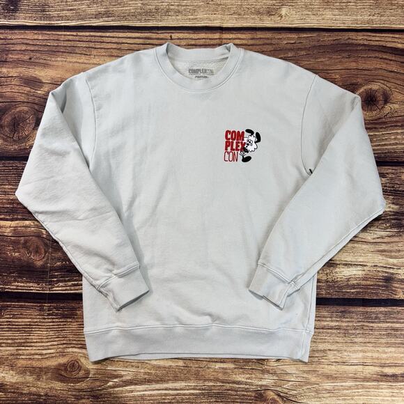 ComplexCon x Verdy Crewneck Light Gray Official 2022 Merch Size Medium - Picture 2 of 8